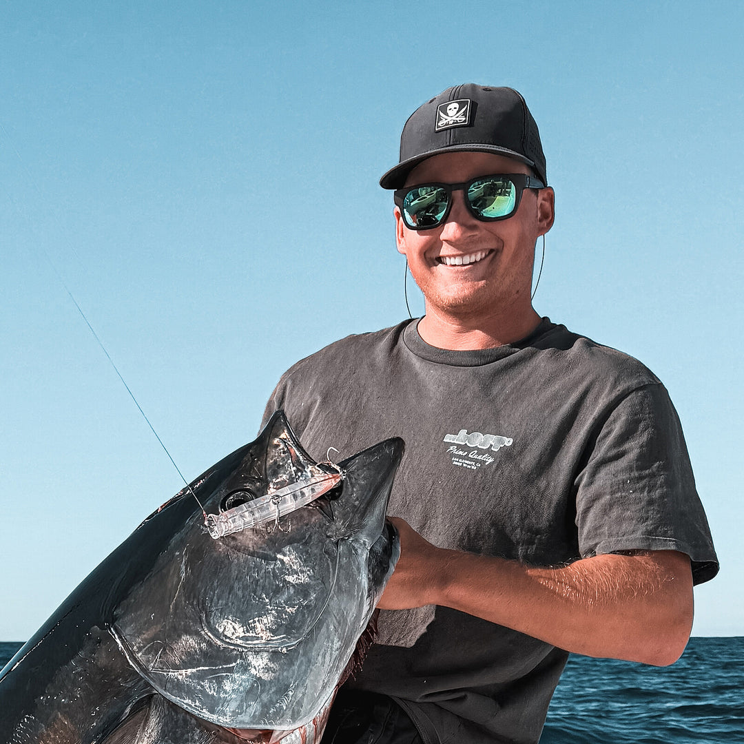 Bluewater tuna catch, wearing basn5 Davenport